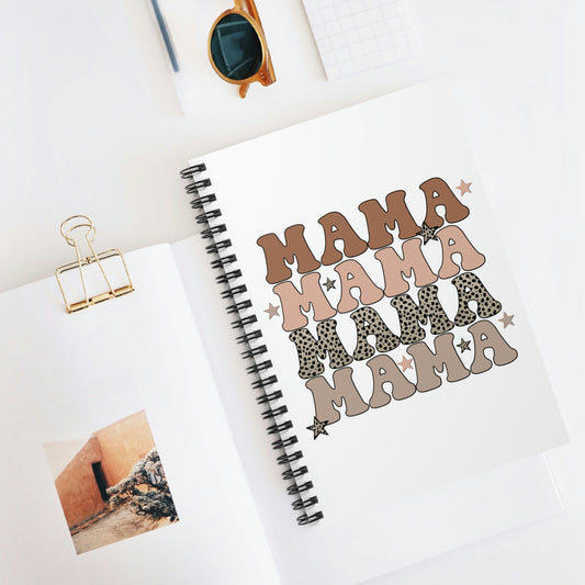 Mama Leopard Star Spiral Notebook