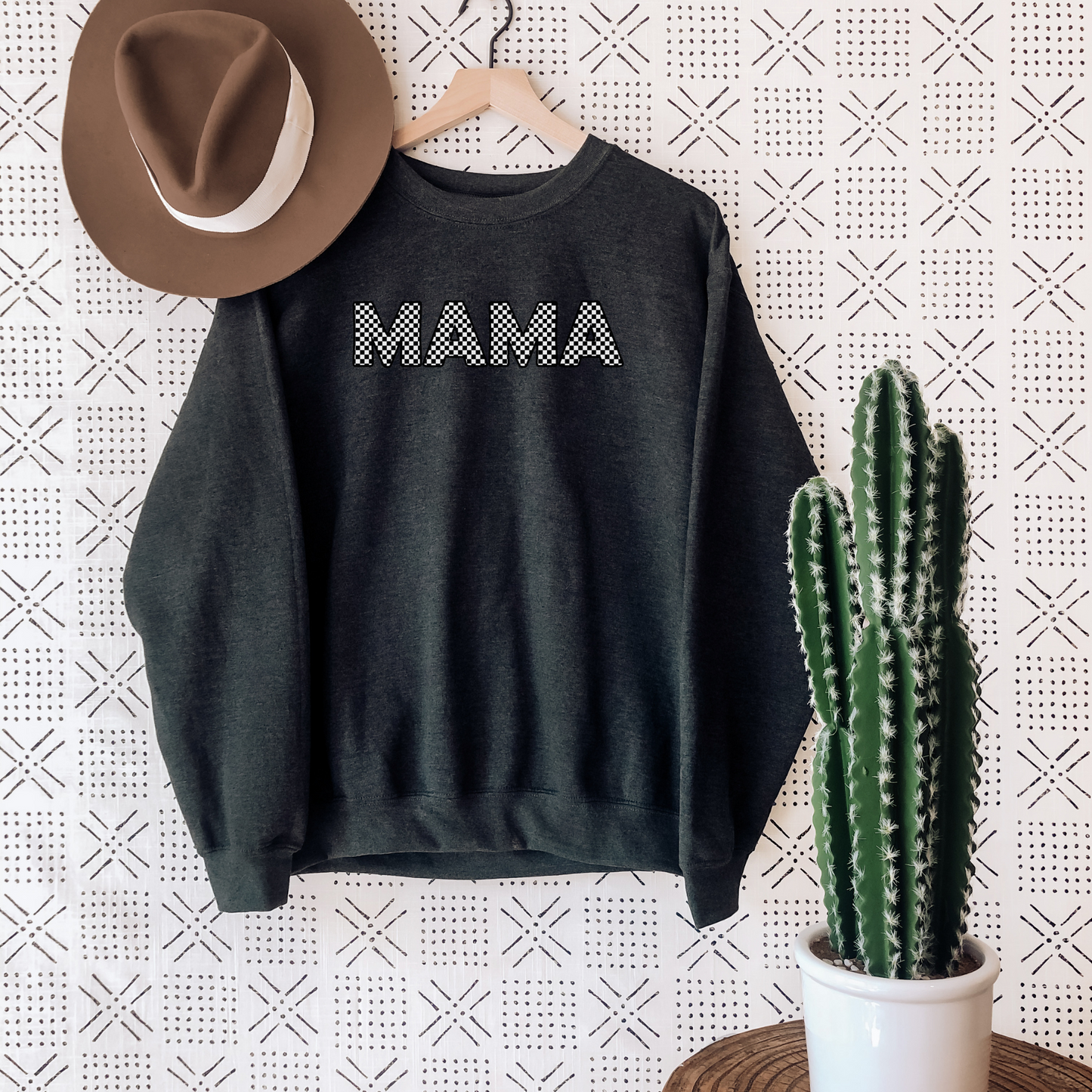 Checkered Mama Sweatshirt