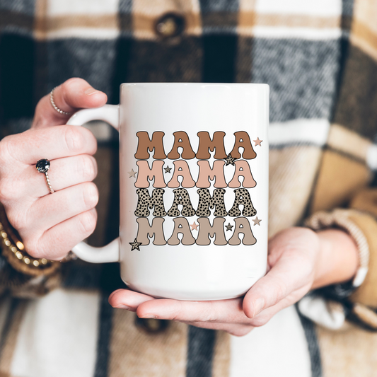 Mama Leopard Star Mug
