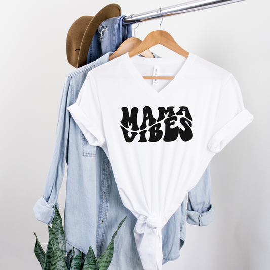 Mama Vibes V-Neck Shirt