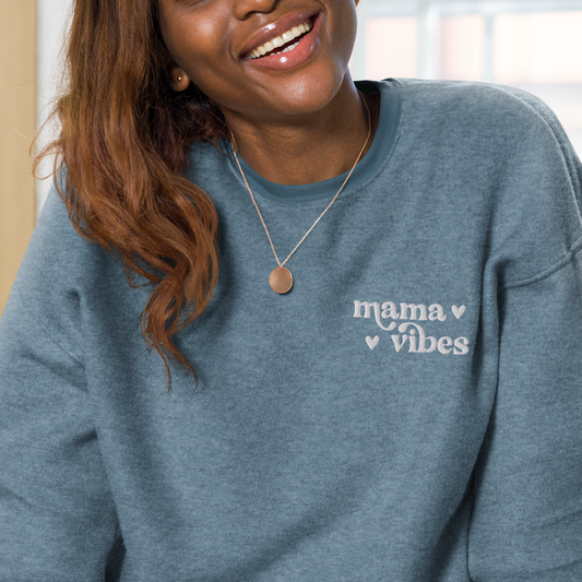 Mama Vibes sueded fleece sweatshirt